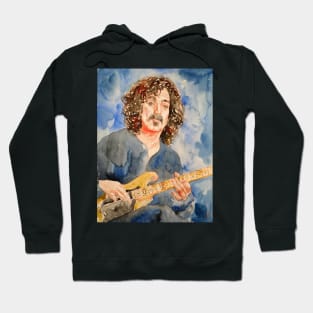 FRANK ZAPPA watercolor portrait.3 Hoodie